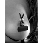 Fetish Fantasy Series Vibrating Silicone Nipple Lassos|Detail View|"Multi-function controls - detail view"