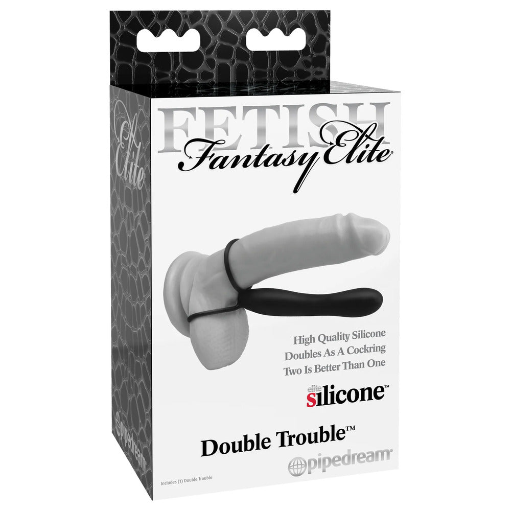 Fetish Fantasy Elite Double Trouble Anal Dildo|Back View|"base design-back view adult toys direct"|