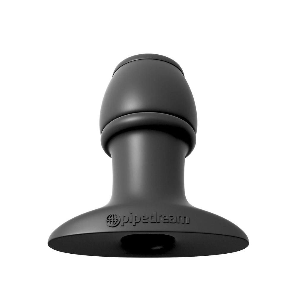 Anal Fantasy Open Wide Black Tunnel Plug|Side View|"tunnel plug design-side view"|