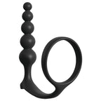 Anal Fantasy Collection Assgasm Cock Ring Anal Beads|Side View|"cock ring beads design-side view"|