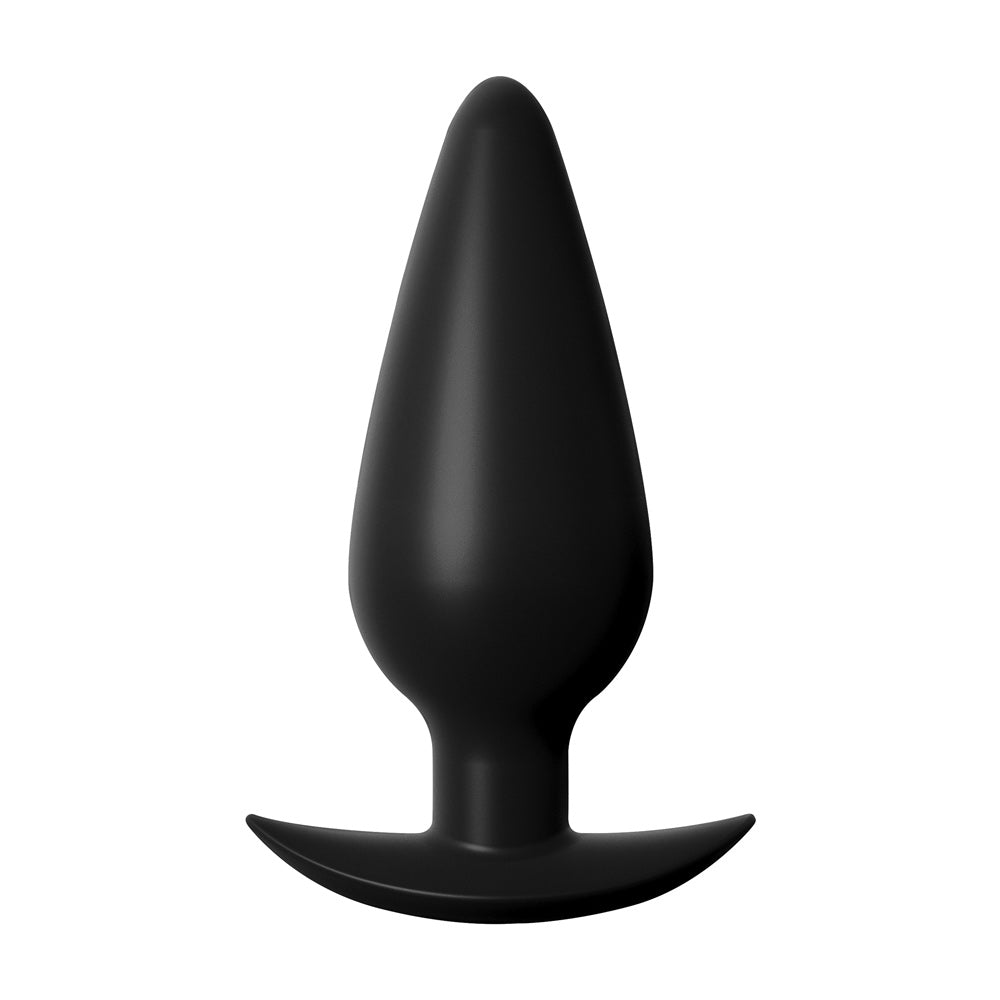 Anal Fantasy Elite Collection Small Weighted Silicone Butt Plug|Front View|"weighted silicone plug-front view"|