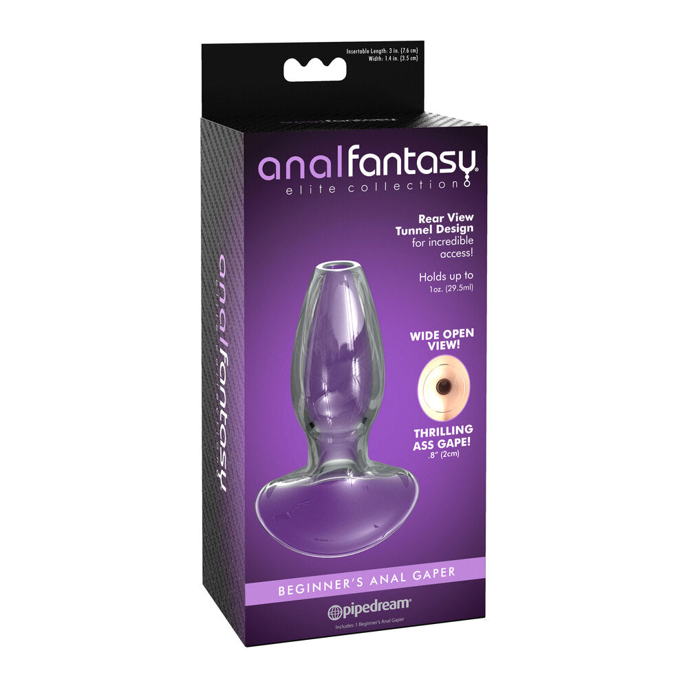Anal Fantasy Beginners Glass Anal Gaper|Set View|"complete gaper set-set view"|