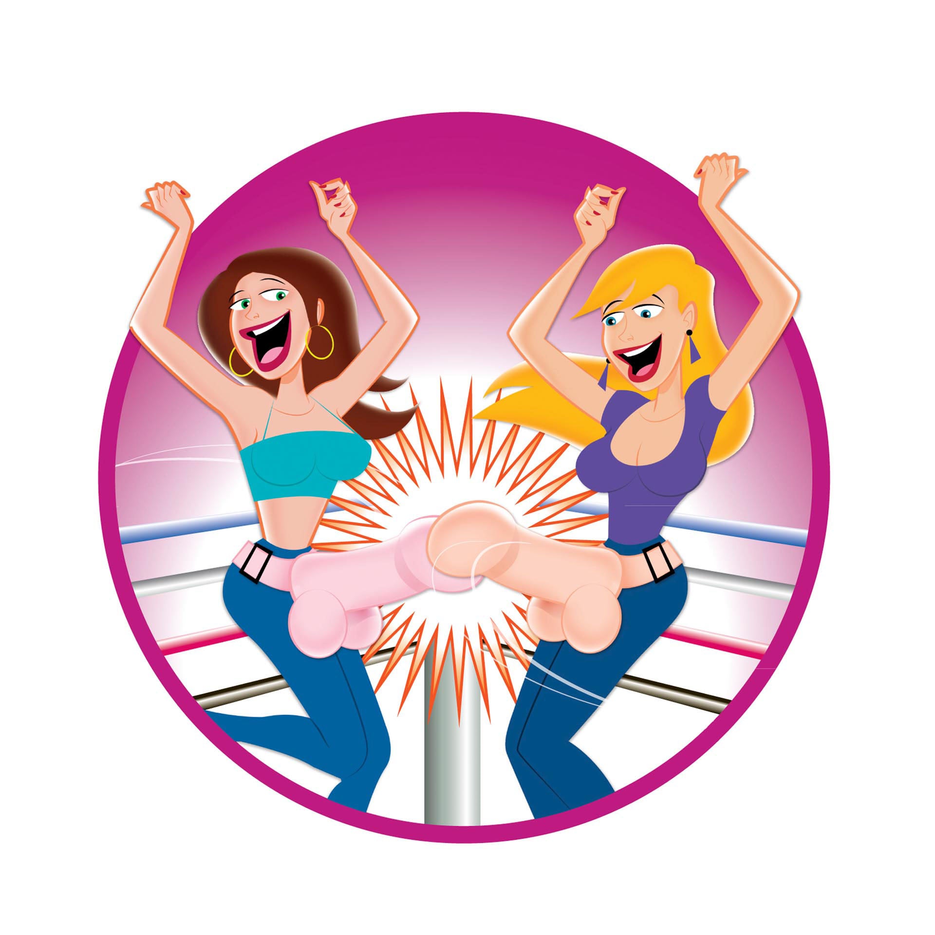 Dueling Dickies Sword Fight|Side View|"novelty sword game - side view"