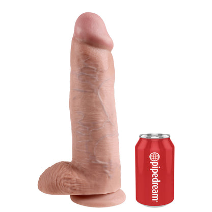 King Cock 12 Inch Cock Dildo With Balls|Front View|"king design - front view"
