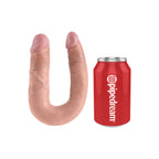 King Cock Medium Double Trouble Flesh Dildo|Back View|"quality build - back view"