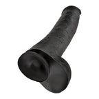 King Cock 15 Inch Cock with Balls Black|Back View|"black cock balls - back view"