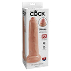 King Cock 9 Inch Flesh Uncut Cock Dildo|Detail View|"surface detail - detail view"