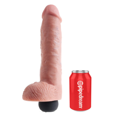 King Cock 11 Inch Squirting Cock With Balls Flesh|Back View|"quality build - back view"