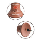 King Cock Elite 6 Inch Dual Density Vibrating Cock Flesh Brown|Detail View|"surface detail - detail view"