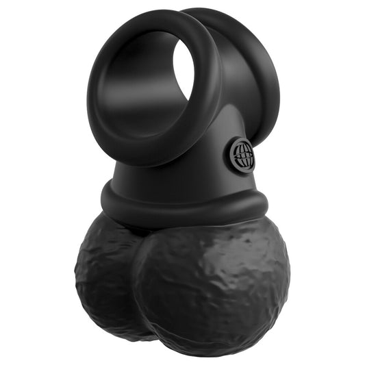 King Cock The Crown Jewels Weighted Swinging Balls|Front View|"crown design - front view"