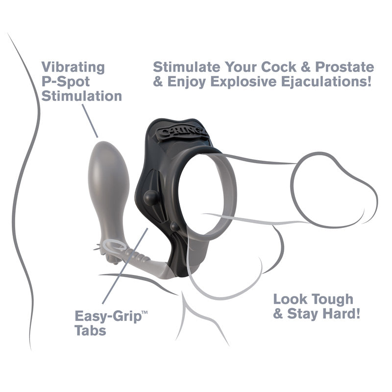 Fantasy-CRingz-Rock-Hard-AssGasm-Prostate-Massager|Set View|"complete kit-set view"
