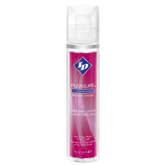 ID Pleasure 1 oz Lubricant|Front View|"pleasure formula-front view adult toys direct"|