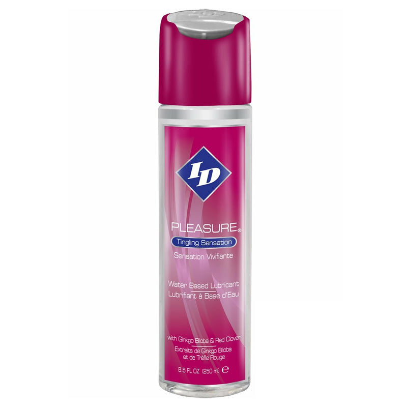 ID Pleasure 8.5 oz Lubricant|Front View|"pleasure medium-front view adult toys direct"|