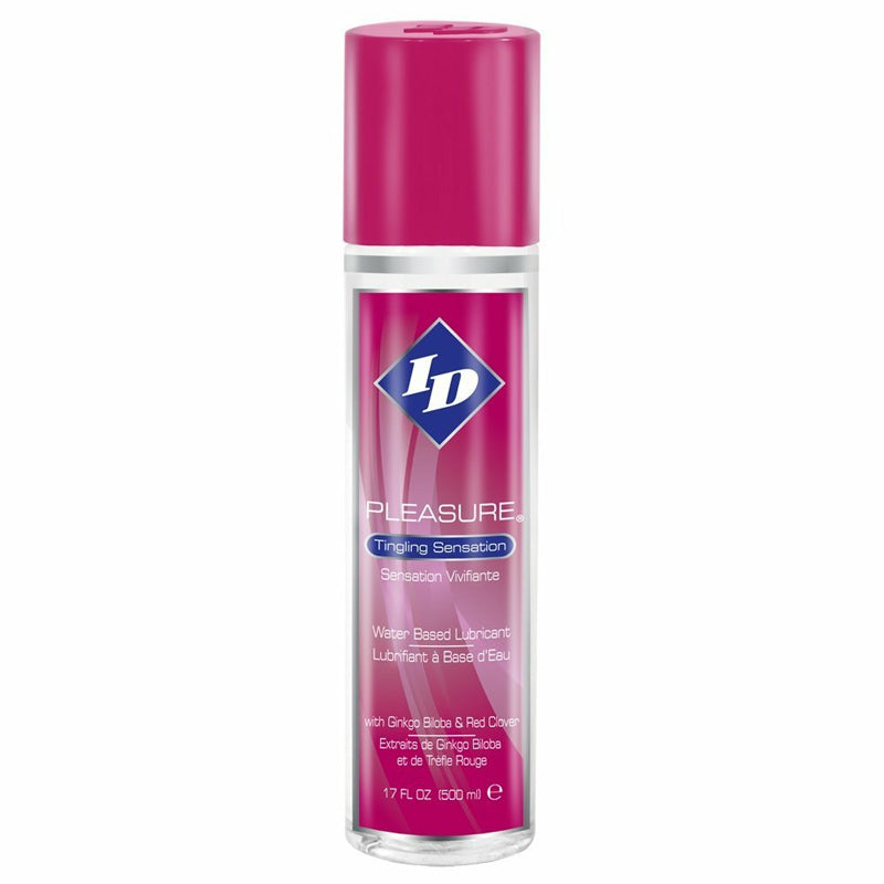 ID Pleasure 17 oz Lubricant|Front View|"pleasure large-front view adult toys direct"|