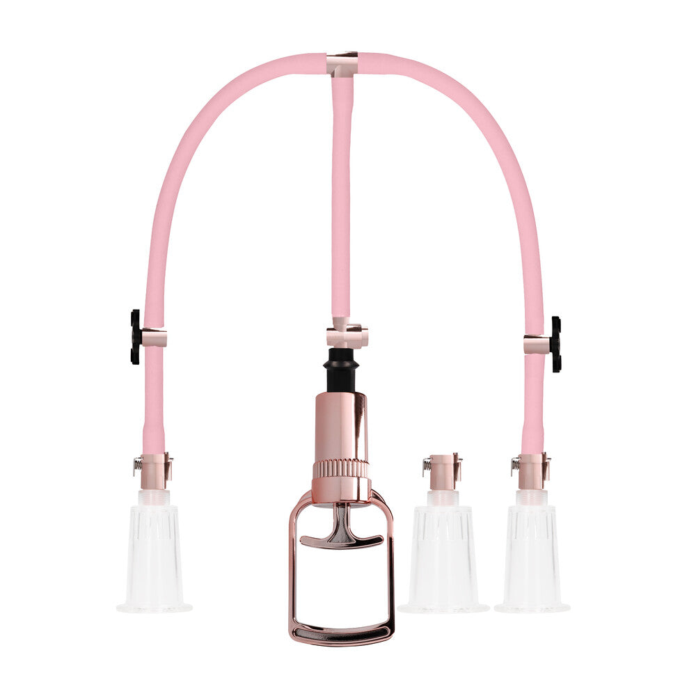 Pumped-Clitoral-and-Nipple-Pump-Set|Front View|"dual enhancement system-front view"