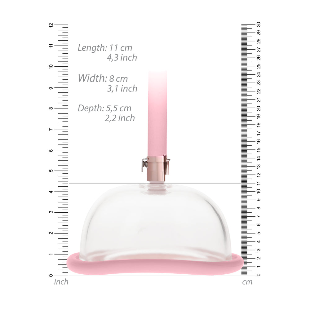 Pumped-Pussy-Pump-Rose-Gold|Side View|"premium metallic design-side view"