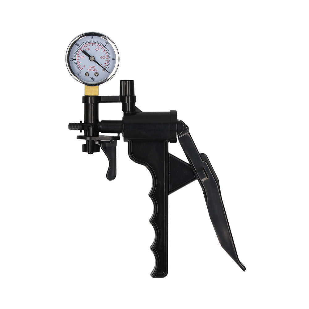 Elite Beginner Pump With PSI Gauge|Detail View|"Easy-read pressure gauge with safety limits - detail view"