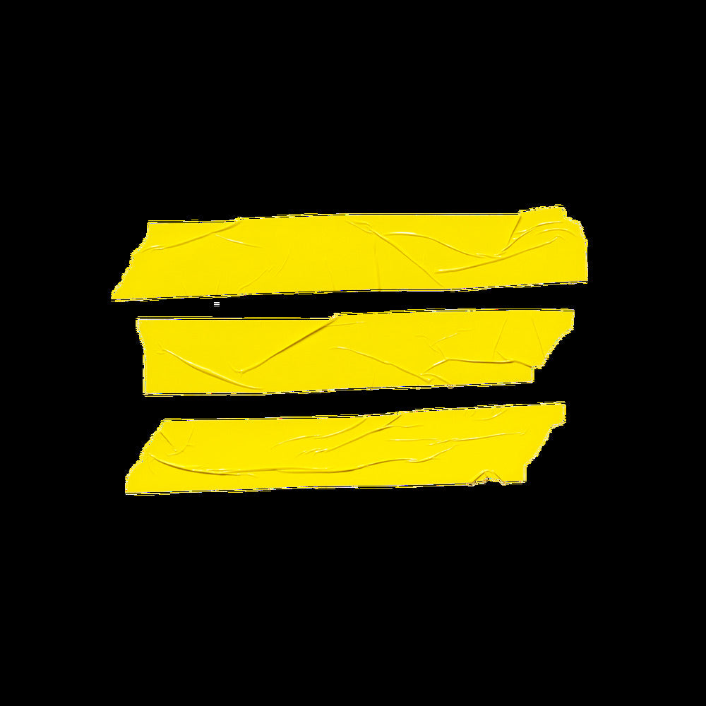 Ouch Xtreme Bondage Tape 57FT Yellow|Side View|"yellow bondage tape - side view"