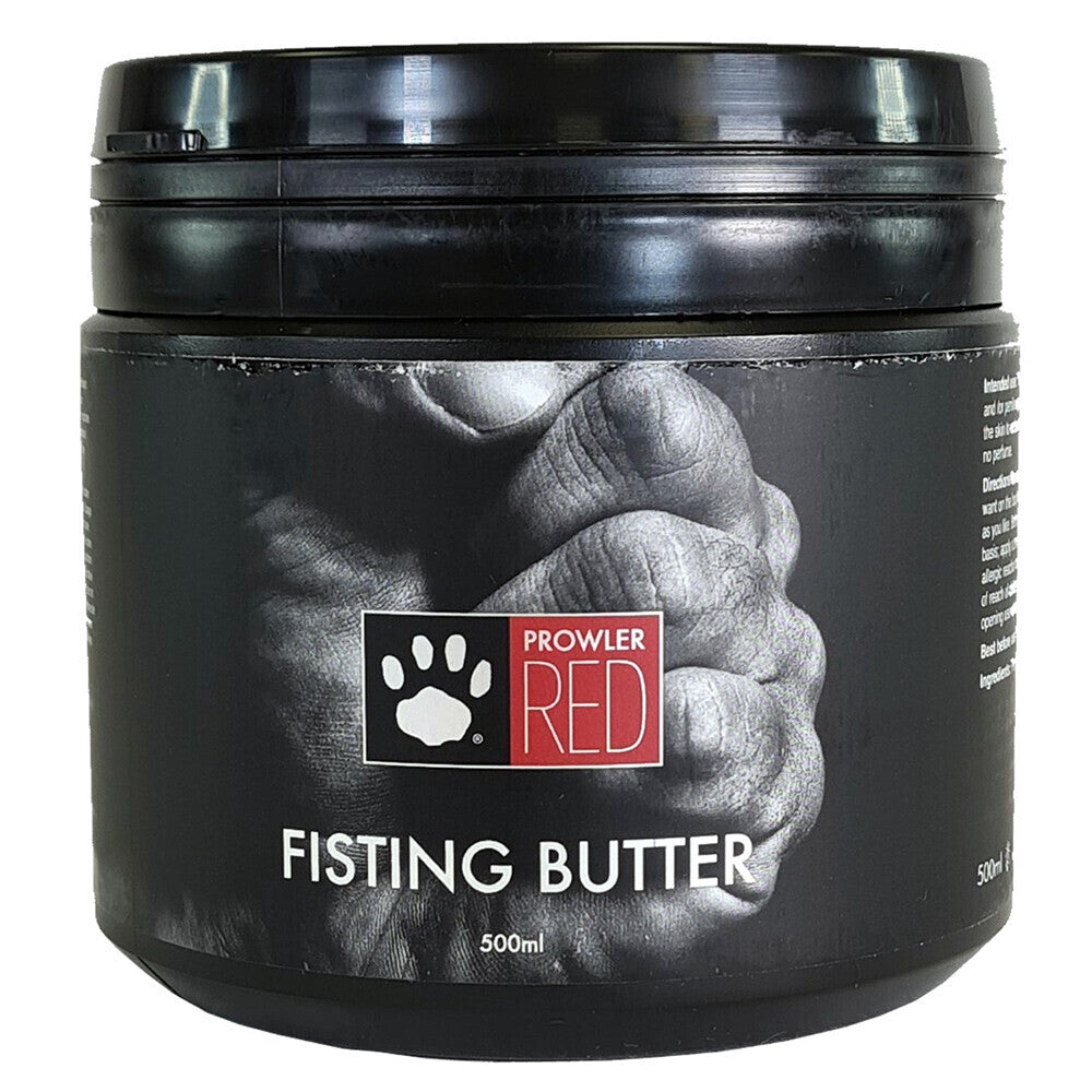 Prowler Red Fisting Butter 500ml|Front View|"fisting butter-front view adult toys direct"|
