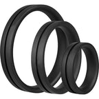 Screaming O RingO Pro X3 Cock Rings Black|Front View|"pro design - front view"