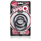 Screaming O RingO Pro X3 Cock Rings Black|Back View|"quality build - back view"