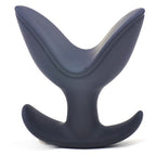 Black Silicone Ass Anchor Butt Plug|Front View|"black anchor plug-front view"|