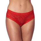 Romantic Red Open Back Briefs|Front View|"red brief design-front view"|