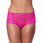 Elegant Pink Open Back Briefs|Front View|"pink elegant brief-front view"|