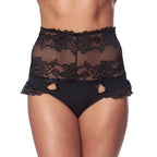 Perfect Fit Black High Waist Panty|Front View|"high waist design-front view"|