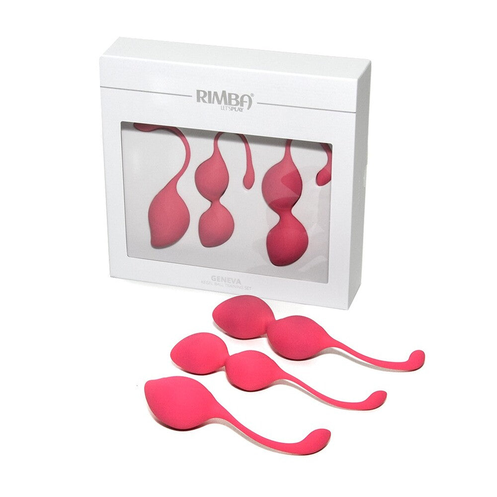 Rimba-Geneva-Kegal-Ball-Training-Set-Pink|Side View|"progressive weight design-side view"