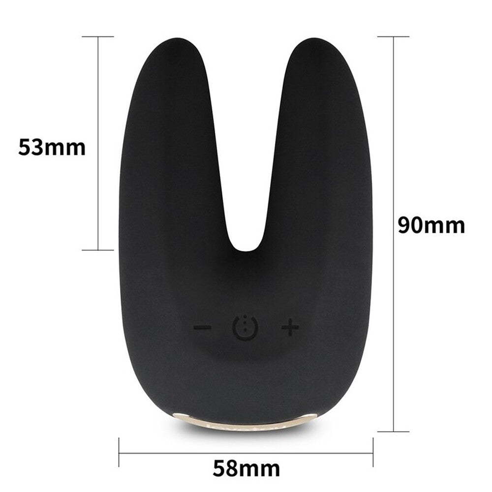 Lovetoy O Sensual Rapture Twin Vibrator|Side View|"Premium pleasure device - side view"