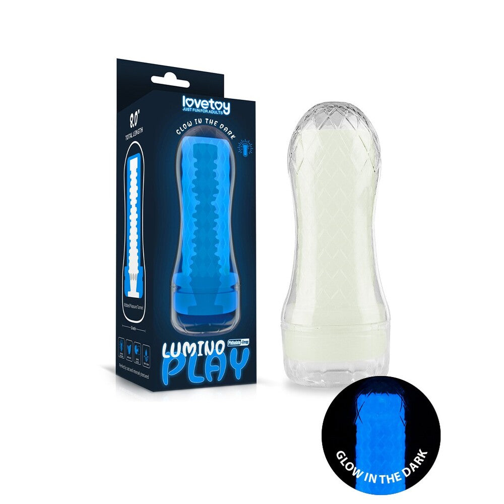 Lovetoy Glow In The Dark Lumino Play Masturbator 2|Front View|"lumino design - front view"