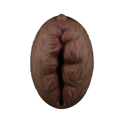 Lovetoy Aliens Pie Number 3 Masturbator Flesh Brown|Side View|"pie detail - side view"