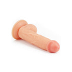 Lovetoy 8 Inch The Ultra Soft Dude Dildo|Side View|"soft detail - side view"
