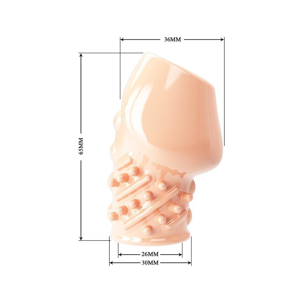 Matias Penis Sleeve Flesh Pink|Side View|"texture detail - side view"