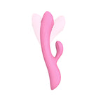 Love-To-Love-Bunny-And-Clyde-Tapping-Rabbit-Vibrator-Pink|Side View|"dual action-side view"