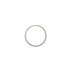 Stainless Steel Solid 0.5cm Wide 30mm Cock Ring|Side View|"ring details-side view"|