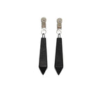 Long Nipple Clamps With Weight 50g|Front View|"nipple clamps-front view"|