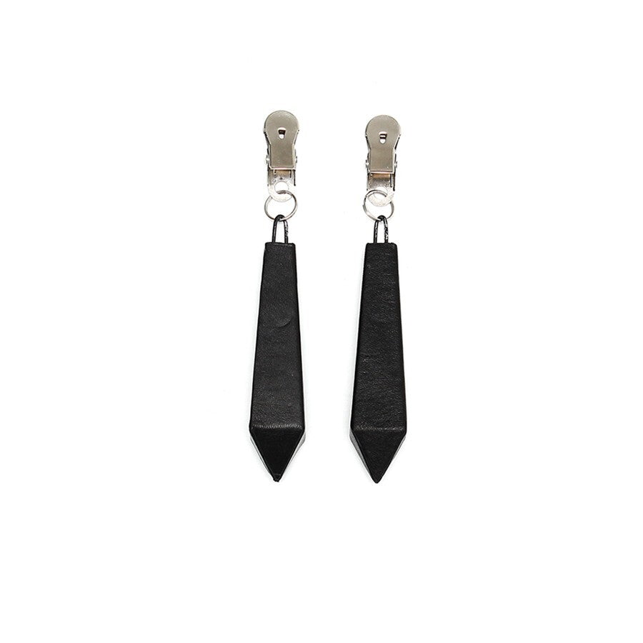 Long Nipple Clamps With Weight 50g|Front View|"nipple clamps-front view"|