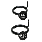 Black Metal Male Chastity Device With Padlock|Back View|"device closure-back view adult toys direct"|