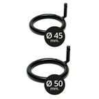 Opening Metal Male Chastity Device With 2 Padlocks|Back View|"device closure-back view adult toys direct"|