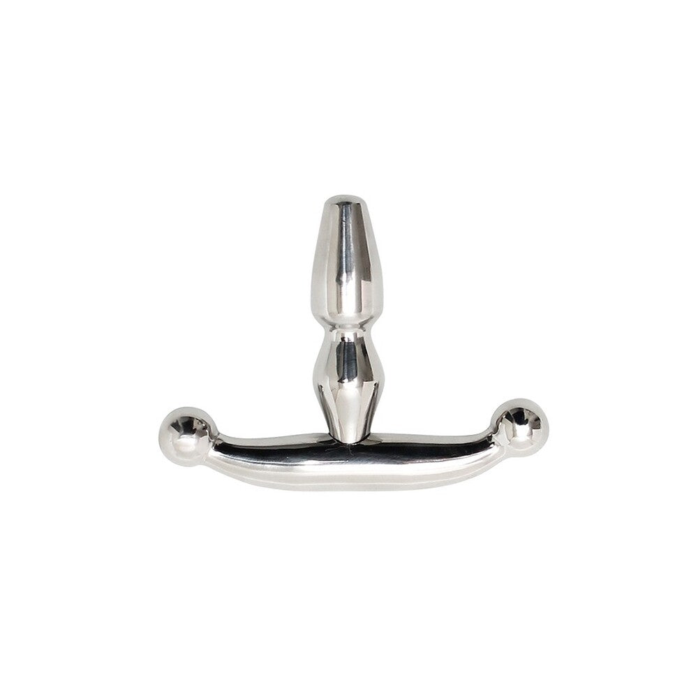 Rimba Bondage Play Small Urethral Plug|Front View|"small urethral plug medical grade steel-front view adult toys direct"|