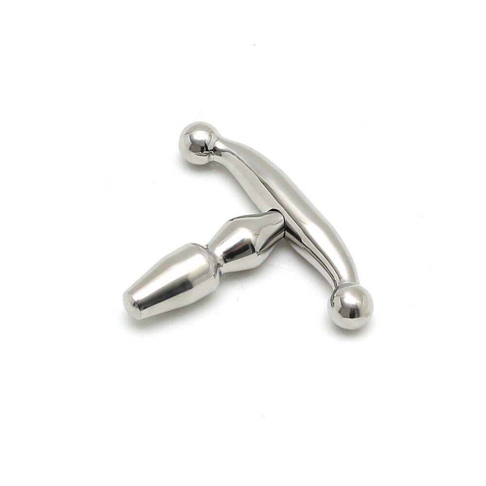 Rimba Bondage Play Small Urethral Plug|Back View|"medical grade small plug-back view adult toys direct"|
