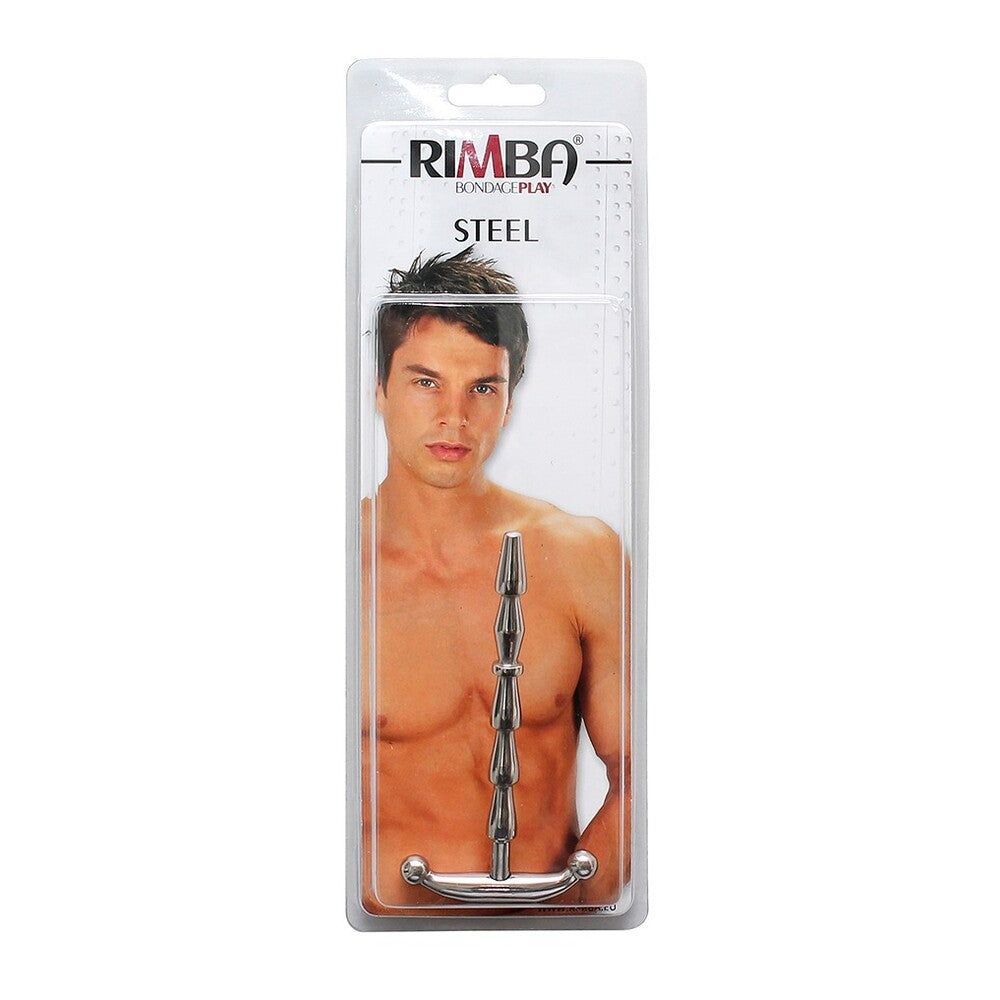 Rimba Bondage Play Ribbed Urethral Stick|Detail View|"ribbed sound detail feature-detail view adult toys direct"|