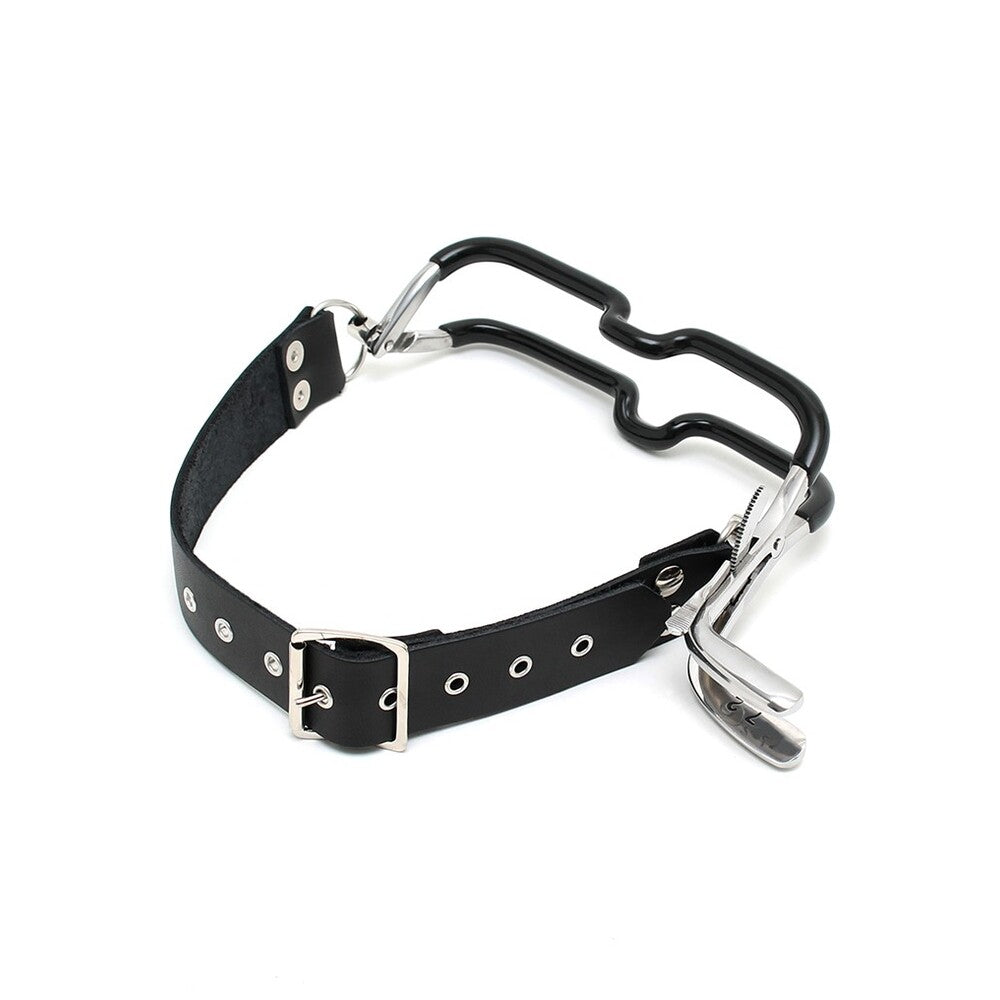 Rimba Jennings Mouth Clamp With Strap|Side View|"clamp details-side view"|