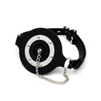 Mouth Gag With Opening And Stopper|Side View|"stopper details-side view"|