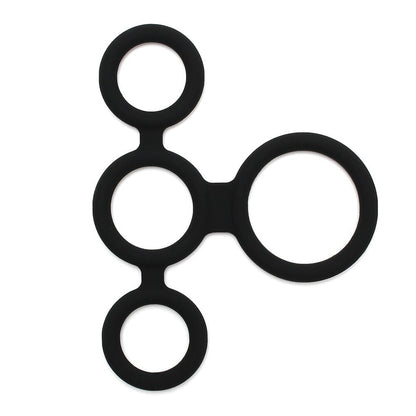 Rimba Quatro Cock Ring And Ball Splitter|Front View|"quatro ring-front view"|