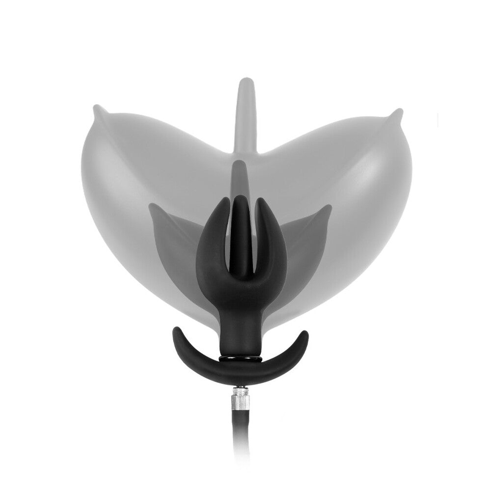 Rimba Latex Play Inflatable Anal Tulip | Side View | "Anal tulip - side view"