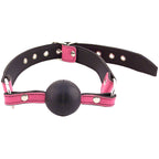 Rouge Garments Ball Gag Pink|Front View|"ball gag-front view"|