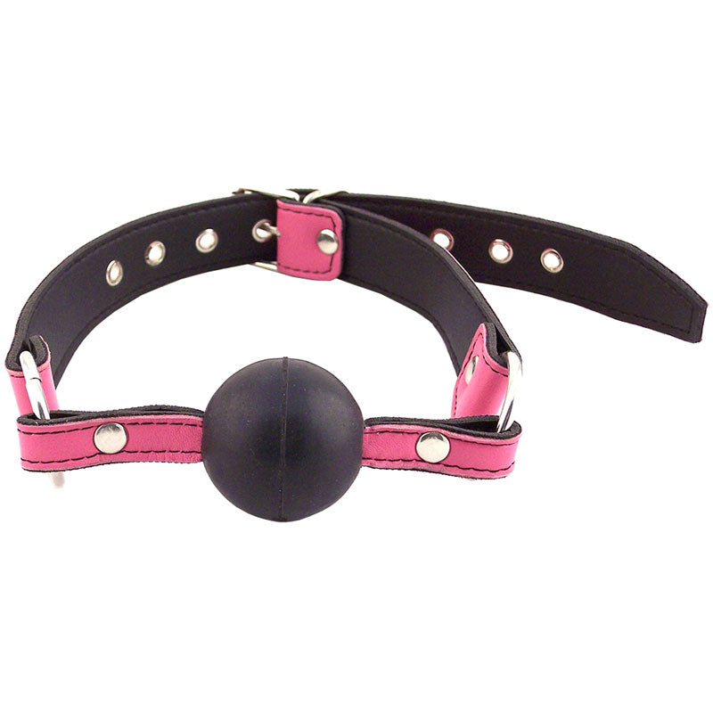 Rouge Garments Ball Gag Pink|Front View|"ball gag-front view"|